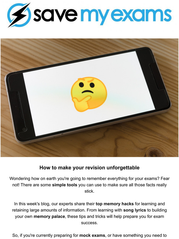 Save My Exams: Struggle To Remember Your Revision? Make It Memorable ...