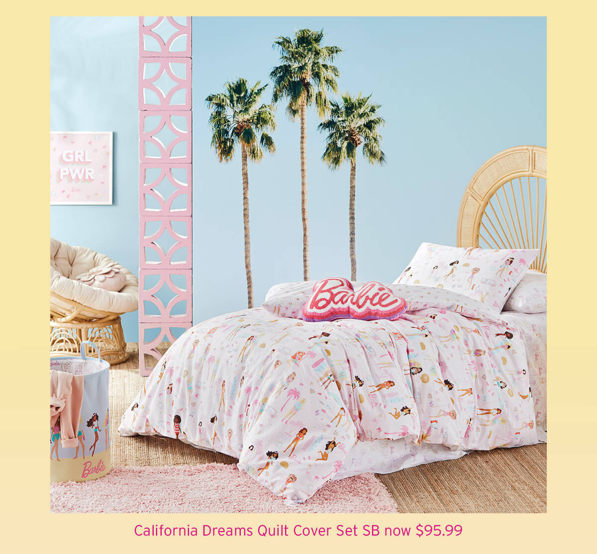 Adairs Exclusive Barbie has arrived at Adairs Kids Milled