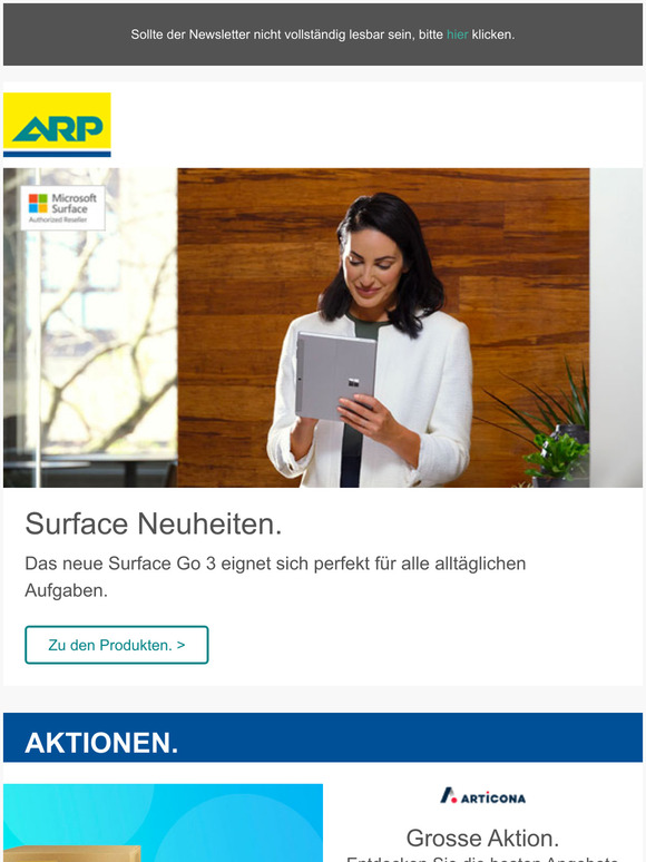 ARP: Highlights der Woche
