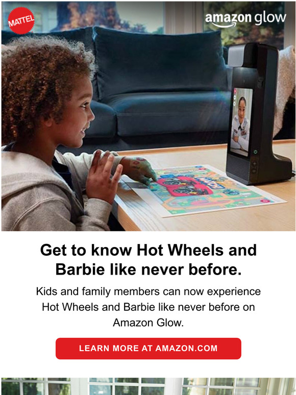Hot Wheels and Barbie are on Amazon Glow!