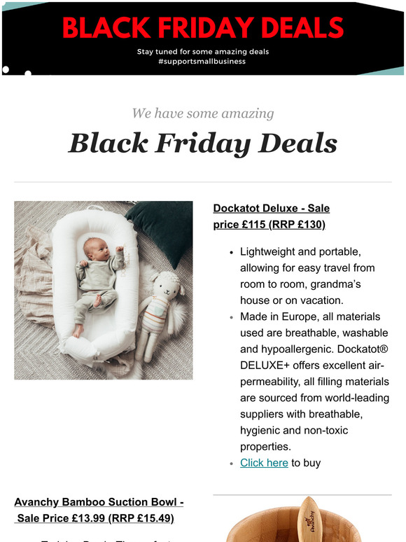 Black Friday Deals - Start early
