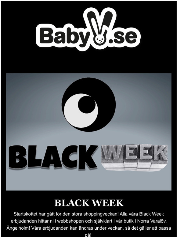  BLACK WEEK Riktigt bra erbjudanden hela veckan!