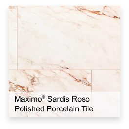 Maximo® Sardis Roso Polished Porcelain Tile