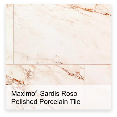 Maximo® Sardis Roso Polished Porcelain Tile
