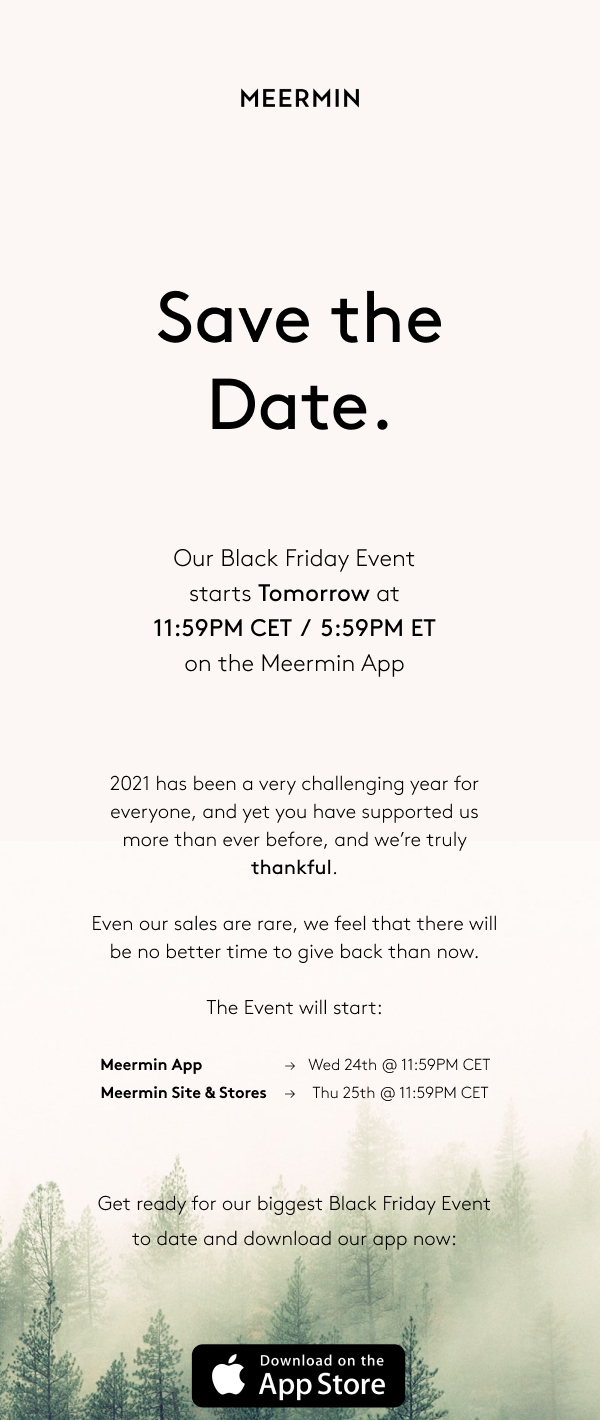 meermin black friday