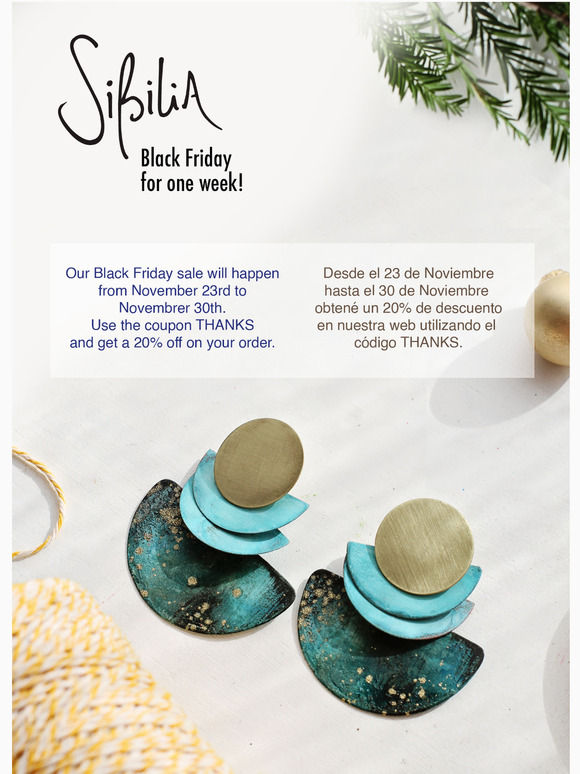 20% OFF for one week - 20% OFF por una semana
