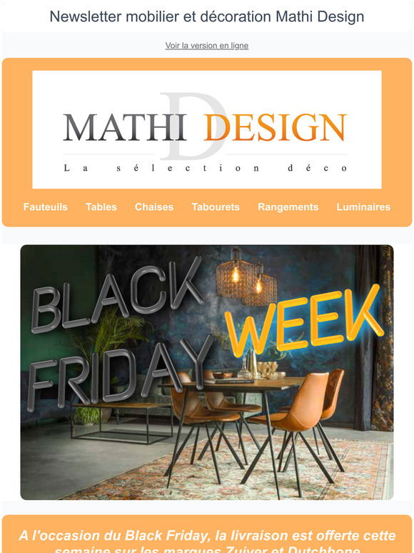  Black Friday Livraison offerte mobilier et dcoration