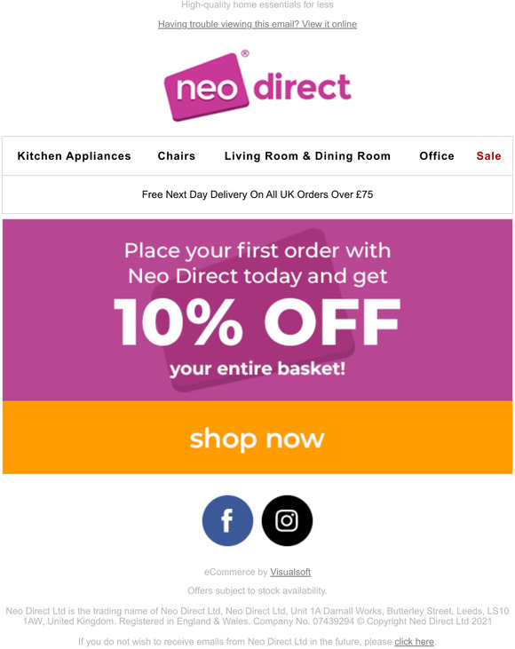 Get 10% off your first order with us!