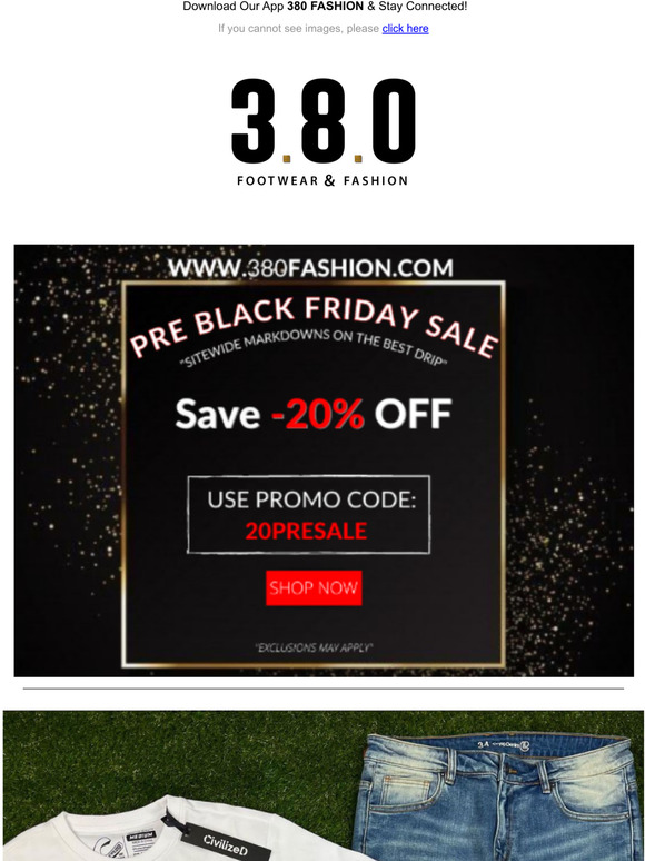PRE BLACK FRIDAY SALE STARTS NOW