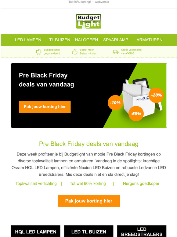 Pre Black Friday deals van vandaag