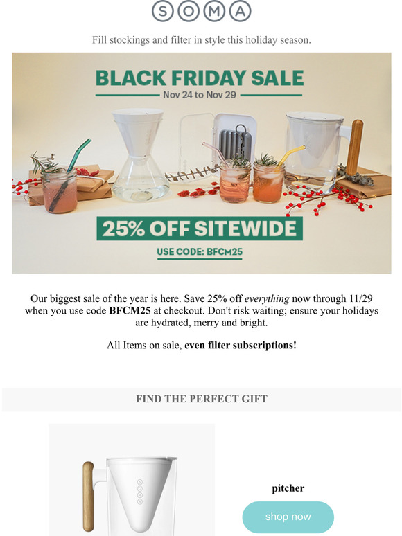 EARLY ACCESS! Starting Now: Save 25% Sitewide!