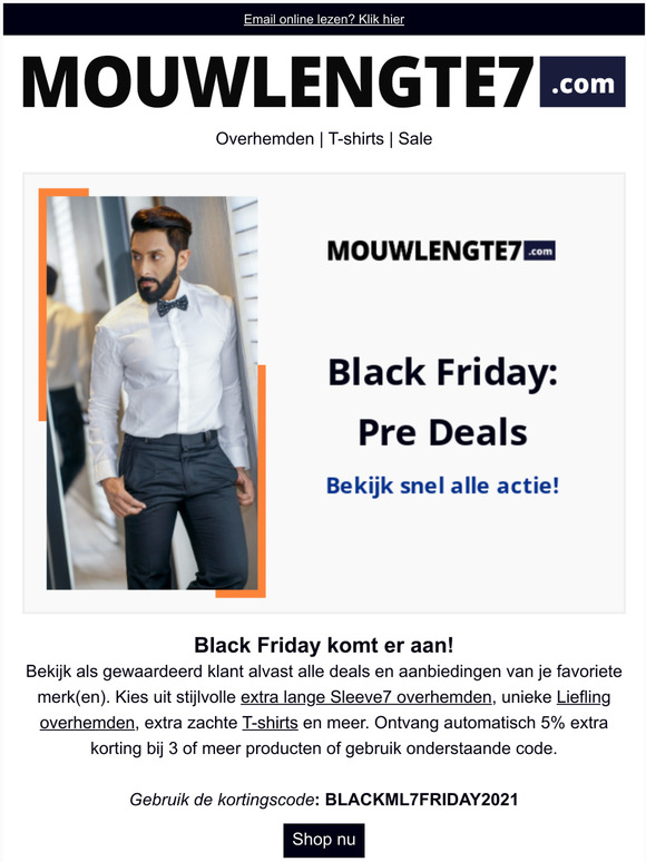 PRE BLACK FRIDAY ACTIES!
