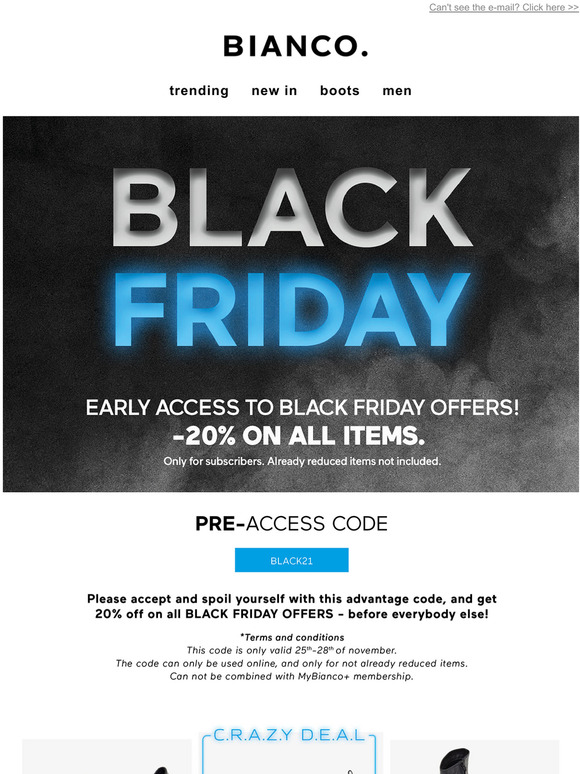 Black Friday PRE-ACCESS!