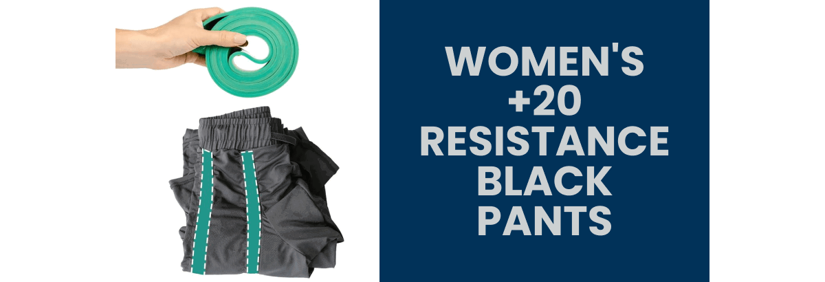 Women’s +20 Resistance Black Pants