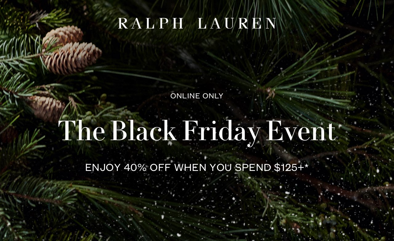 Ralph Lauren The Black Friday Event Is Live Milled