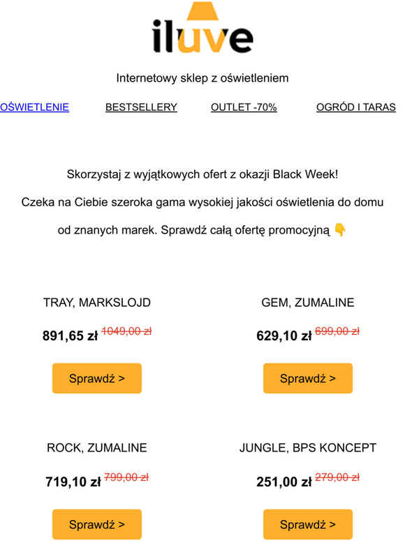 BLACK WEEK  Rabaty do -70%