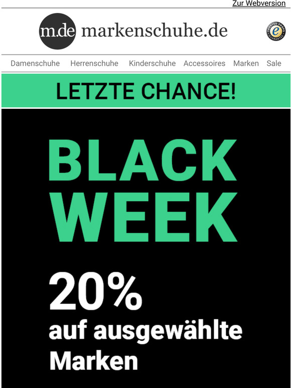 Letzte Chance: 20% auf ausgewhlte Marken 