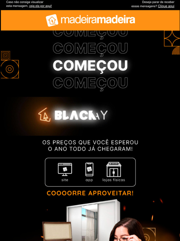  COMEOU!  A Black Friday da sua casa!