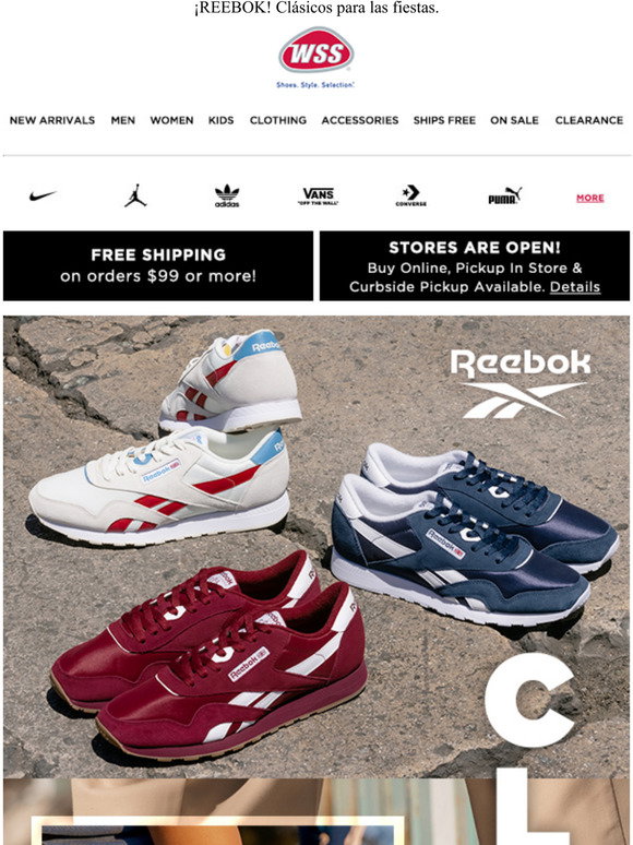Shop WSS: -REEBOK! Classics for the 