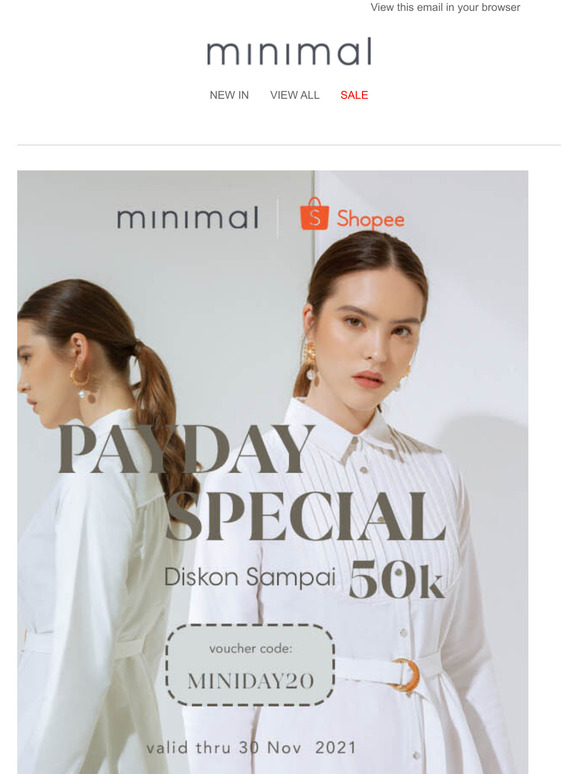 PAYDAY PAYDAY! Nikmati diskon sampai 50K di Shopee Minimal