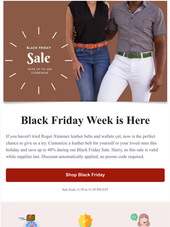 Black Friday Week: Save Up To 40% Storewide