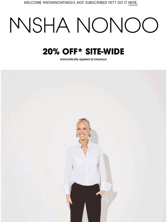 20% OFF SITE-WIDE