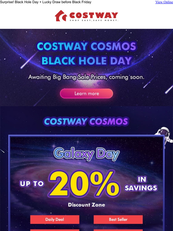 Surprise! Black Hole Day + Lucky Draw before Black Friday