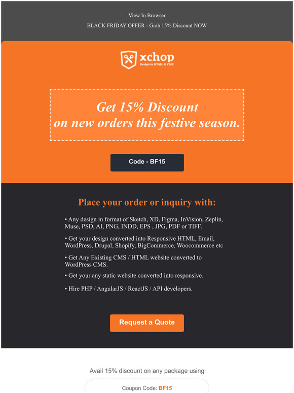 Grab 15% discount before it's gone!