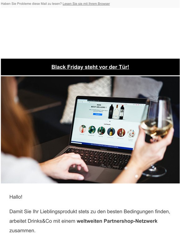 Black Friday bei Drinks&Co: die Vorteile unseres Marketplace mit eigenem Online-Shop