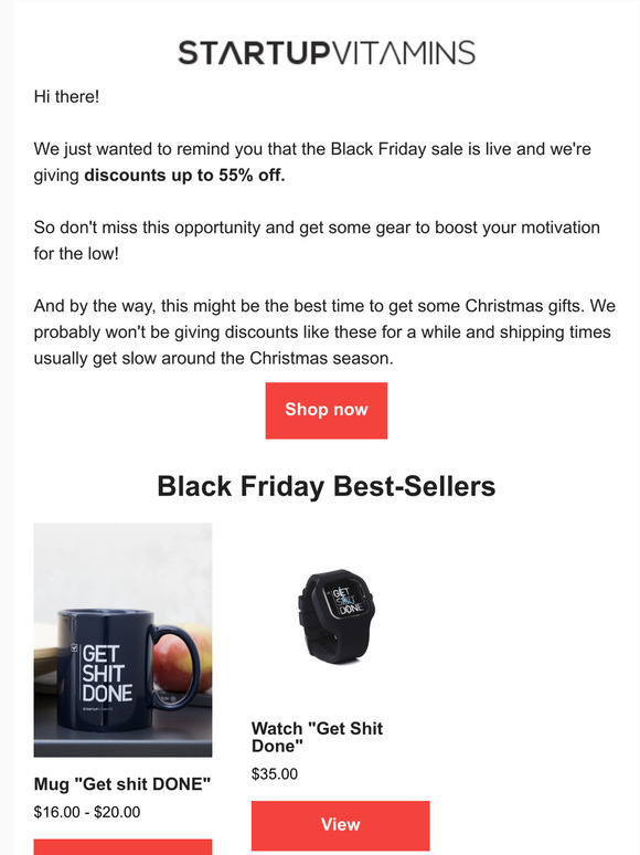 Black Friday opportunity