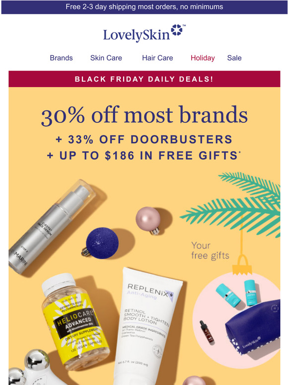 Lovely Skin Early Black Friday Sale Access! 30 off most brands + 33