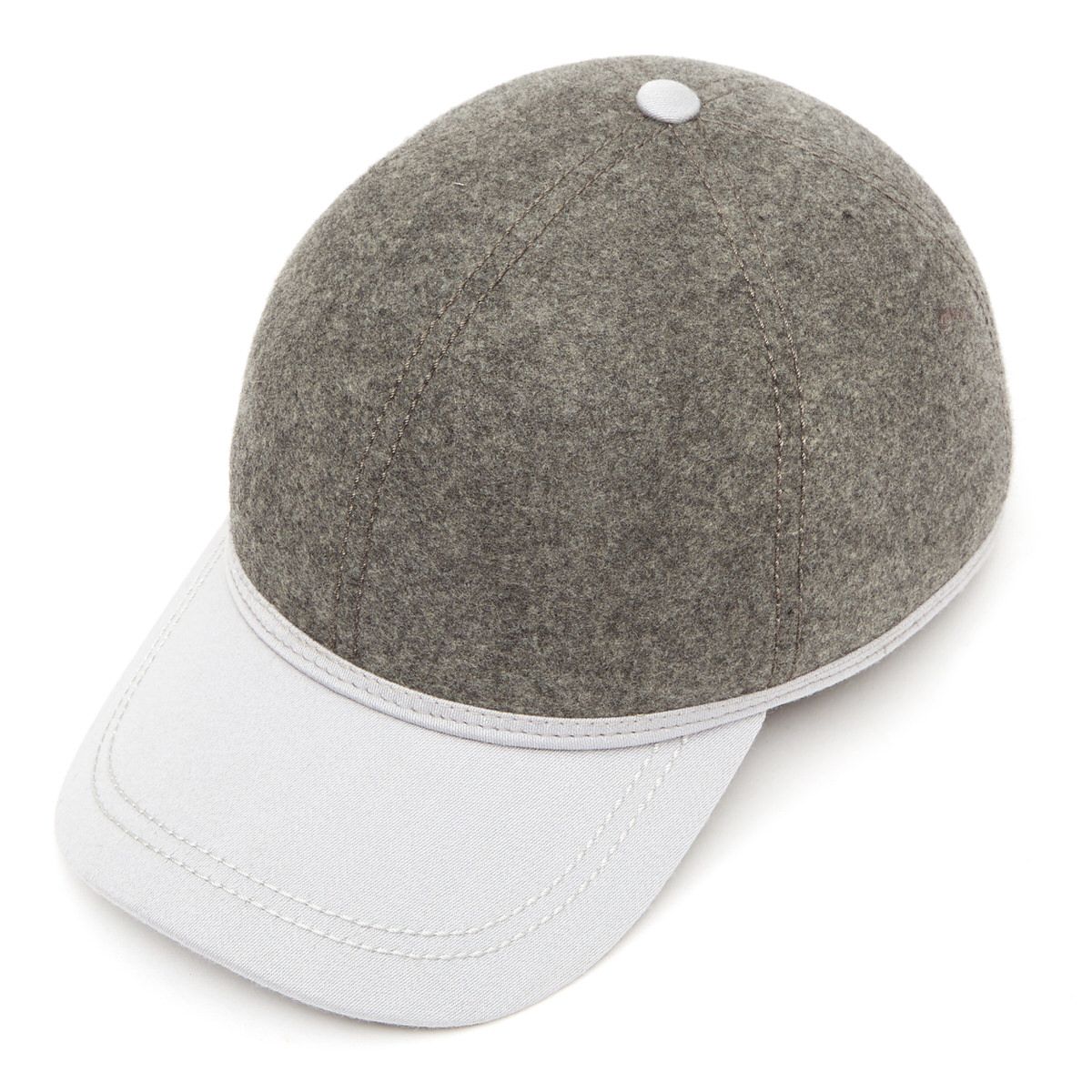 Image of British Ball Cap Satin Wool Peak 
