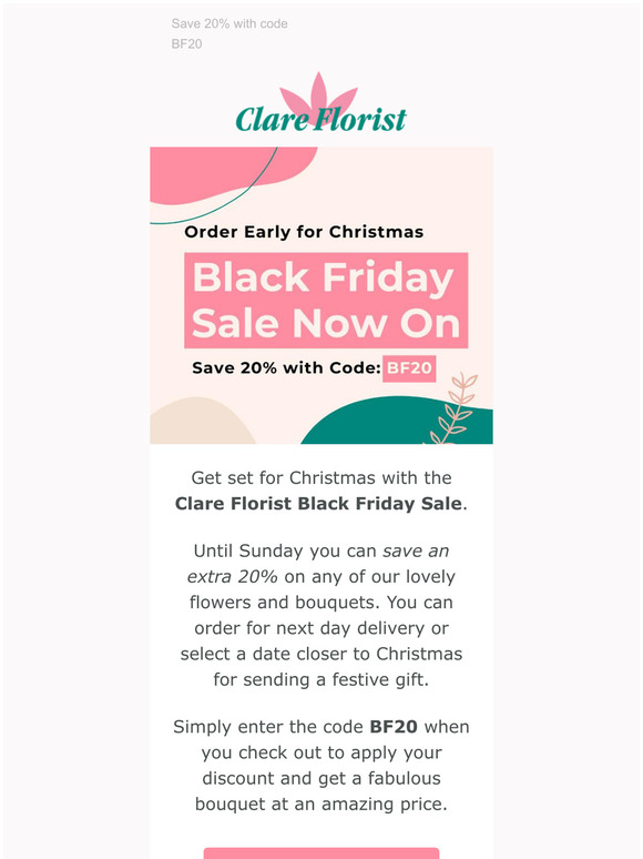 20% off Everything! Black Friday Sale