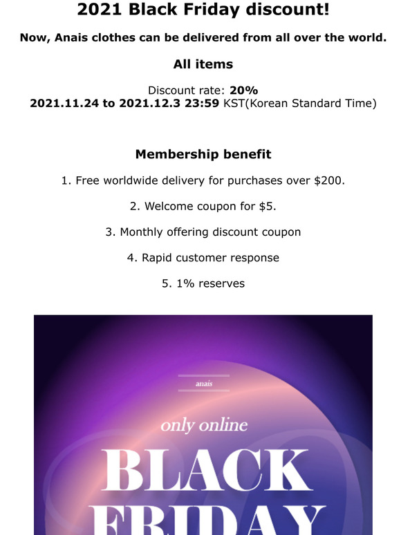 2021 Black Friday discount!
