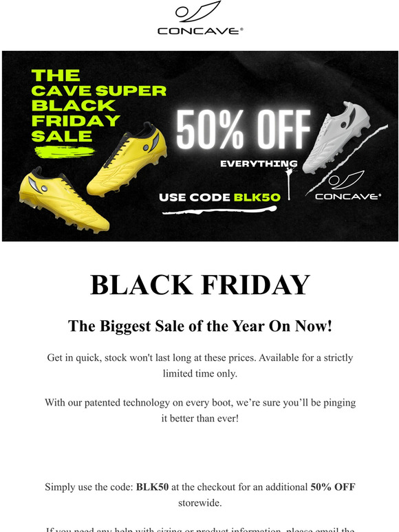 Black Friday - The Biggest Sale of the Year On Now!