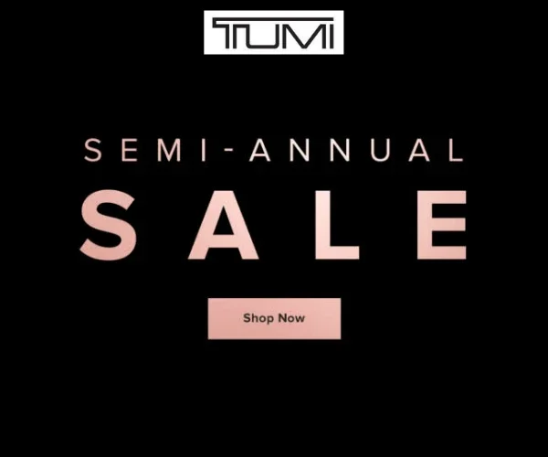 Shop TUMI&#39;s Semi-Annual Sale