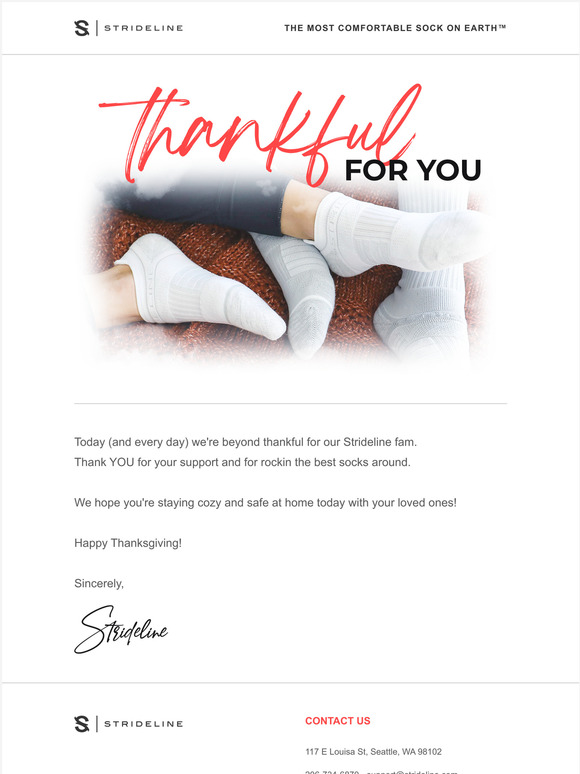 You could say we're a little grateful...