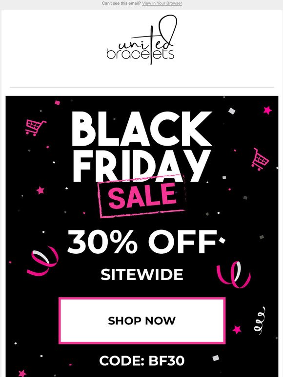 Black Friday Sale: 30% Off 