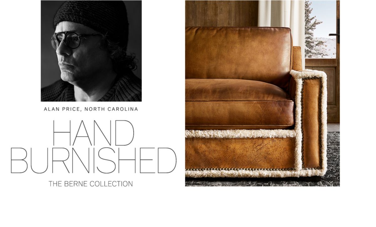 Restoration Hardware Ski House. The Berne Leather & Shearling