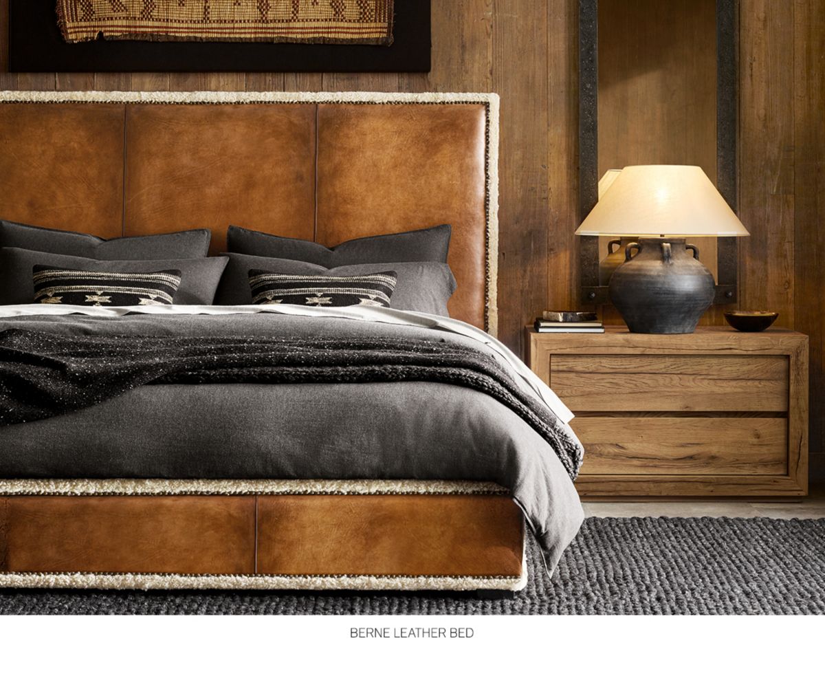 Restoration Hardware Ski House. The Berne Leather & Shearling