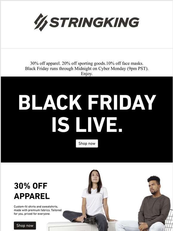 Black Friday is Live | Our biggest sale ever.
