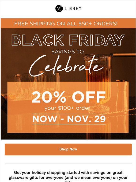 Black Friday savings are here!