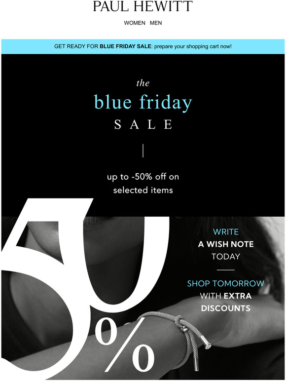 SNEAK PREVIEW: Get ready for BLUE FRIDAY SALE!
