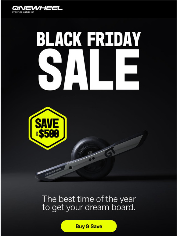 Onewheel // Future Motion Onewheel Black Friday Sale is Live! Milled