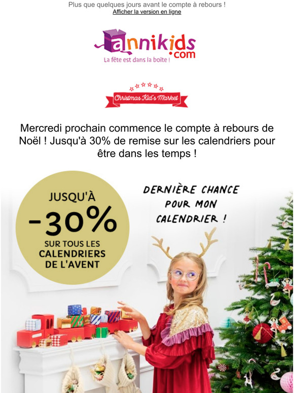  Oh oh oh ! Jusqu' -30% sur les Calendriers de l'Avent !