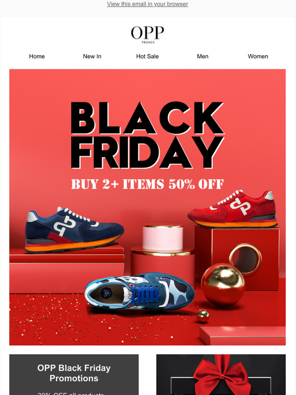 Don't miss OPP Black Friday Sale