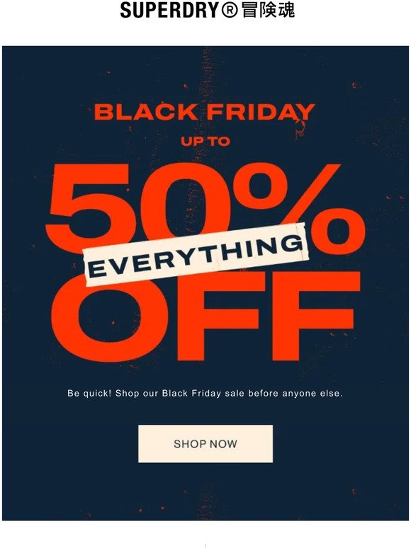 Shhh  Up to 50% off EVERYTHING!