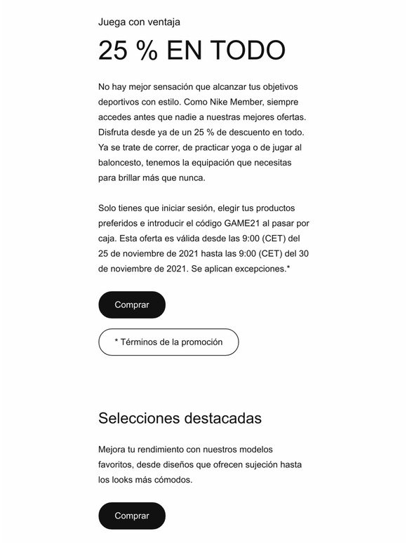 Nike: Ya est aqu: 25% en todo | Milled