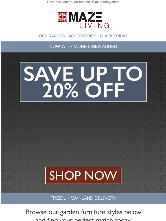**DON'T MISS OUT!** Our Black Friday sale ends soon