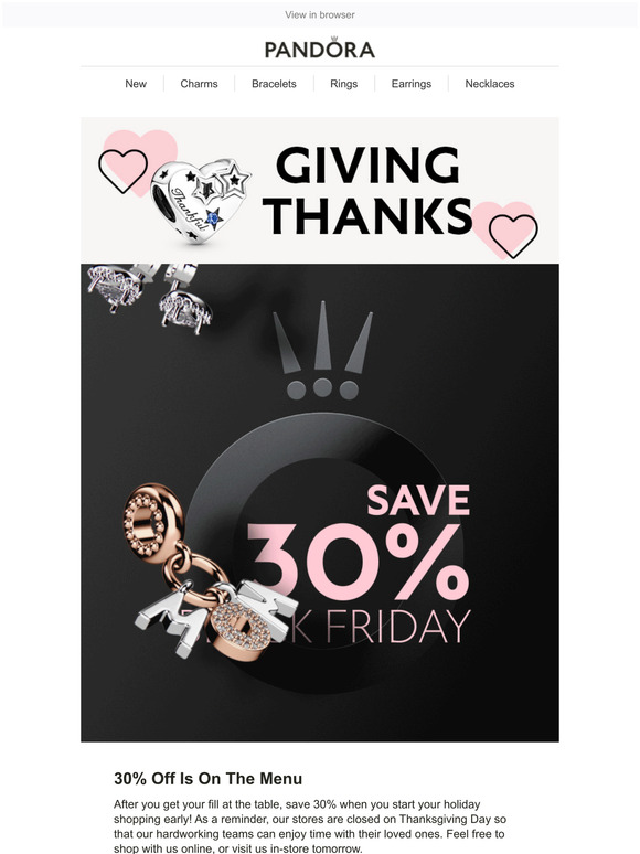 Pandora Jewelry: Thanksgiving Style, Served. | Milled